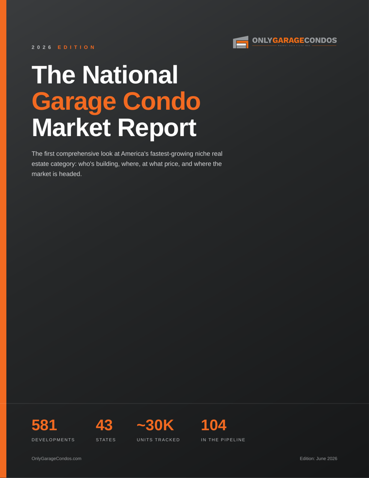 Cover of the 2026 National Garage Condo Market Report